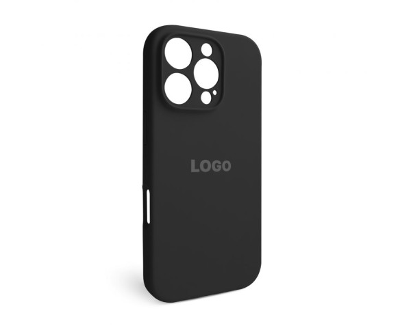 Чохол Full Silicone Case для Apple iPhone 16 Pro black (18) закрита камера