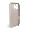 Чехол Full Silicone Case для Apple iPhone 16 Pro grey pink (73) закрытая камера (без логотипа)