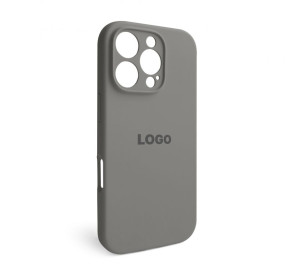 Чохол Full Silicone Case для Apple iPhone 16 Pro titanium grey (74) закрита камера