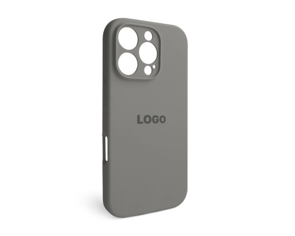 Чохол Full Silicone Case для Apple iPhone 16 Pro titanium grey (74) закрита камера