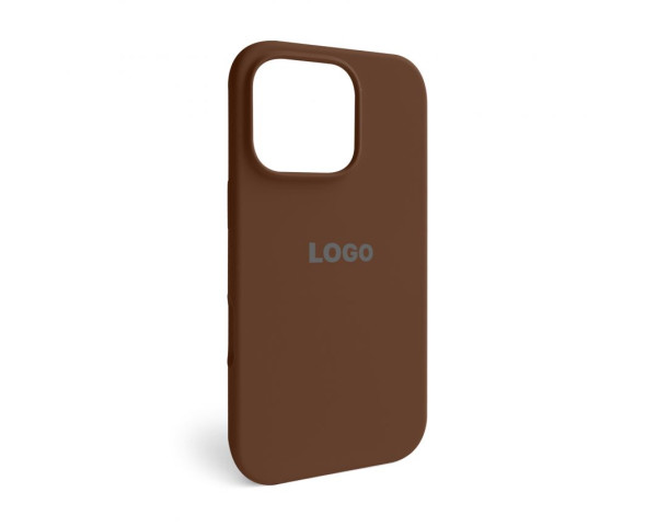 Чохол Full Silicone Case для Apple iPhone 16 Pro dark brown (75)