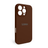 Чохол Full Silicone Case для Apple iPhone 16 Pro dark brown (75) закрита камера