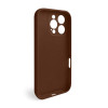 Чохол Full Silicone Case для Apple iPhone 16 Pro dark brown (75) закрита камера