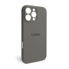 Чехол Full Silicone Case для Apple iPhone 16 Pro Max titanium grey (74) закрытая камера