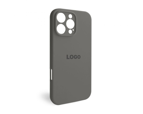 Чехол Full Silicone Case для Apple iPhone 16 Pro Max titanium grey (74) закрытая камера