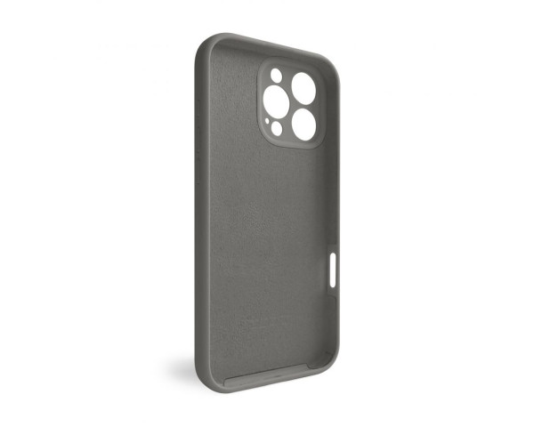 Чехол Full Silicone Case для Apple iPhone 16 Pro Max titanium grey (74) закрытая камера