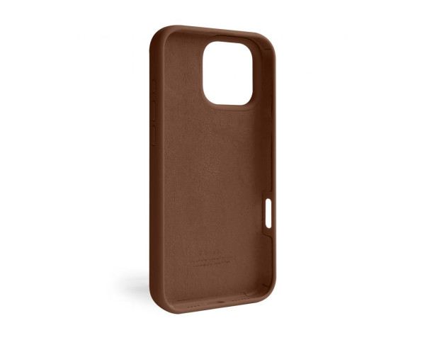 Чохол Full Silicone Case для Apple iPhone 16 Pro Max dark brown (75)