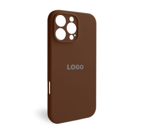 Чохол Full Silicone Case для Apple iPhone 16 Pro Max dark brown (75) закрита камера