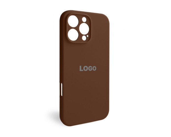 Чохол Full Silicone Case для Apple iPhone 16 Pro Max dark brown (75) закрита камера