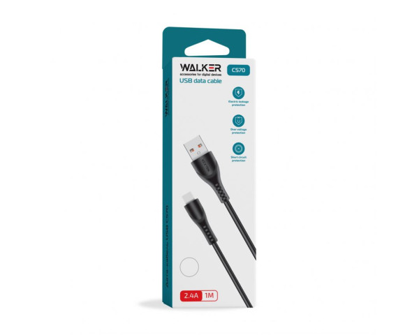Кабель USB WALKER C570 Micro white