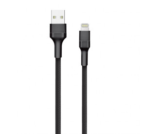 Кабель USB WALKER C575 Lightning black