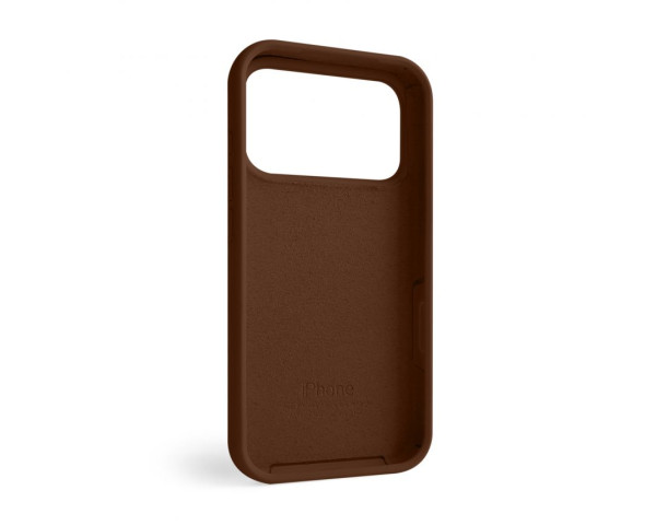Чохол Full Silicone Case для Apple iPhone 17 Pro dark brown (75)
