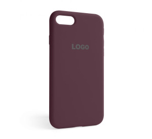 Чехол Full Silicone Case для Apple iPhone 7, 8, SE 2020 maroon (42)