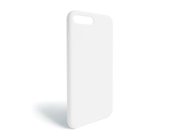 Чехол Full Silicone Case для Apple iPhone 7 Plus, 8 Plus white (09) (без логотипа)
