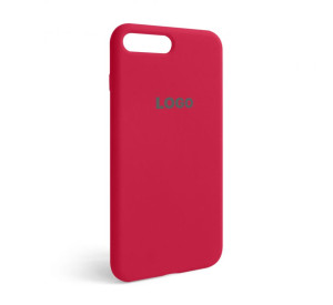 Чохол Full Silicone Case для Apple iPhone 7 Plus, 8 Plus rose red (37)