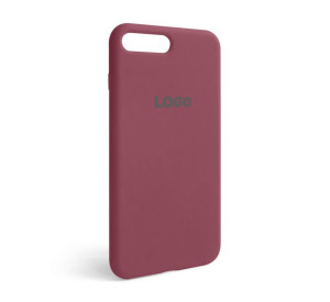 Чохол Full Silicone Case для Apple iPhone 7 Plus, 8 Plus maroon (42)
