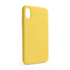 Чехол Full Silicone Case для Apple iPhone X, Xs yellow (04) (без логотипа)