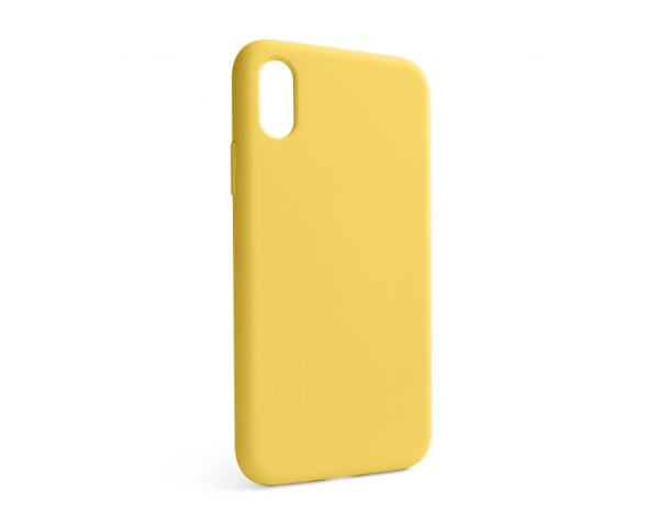 Чехол Full Silicone Case для Apple iPhone X, Xs yellow (04) (без логотипа)