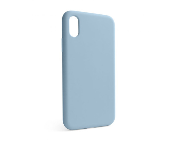 Чехол Full Silicone Case для Apple iPhone X, Xs light blue (05) (без логотипа)