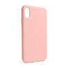 Чехол Full Silicone Case для Apple iPhone X, Xs light pink (12) (без логотипа)