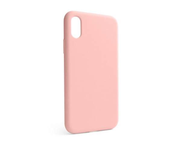 Чехол Full Silicone Case для Apple iPhone X, Xs light pink (12) (без логотипа)