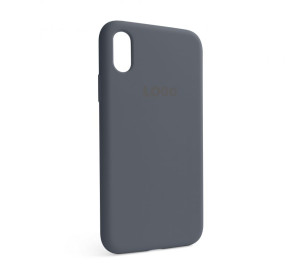 Чохол Full Silicone Case для Apple iPhone X, Xs dark grey (15)
