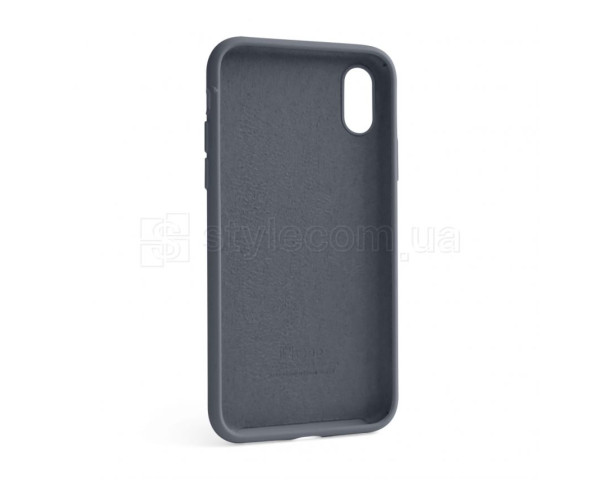 Чохол Full Silicone Case для Apple iPhone X, Xs dark grey (15)