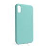Чохол Full Silicone Case для Apple iPhone X, Xs sea blue (21) (без логотипу)