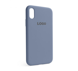 Чохол Full Silicone Case для Apple iPhone X, Xs lavender grey (28)