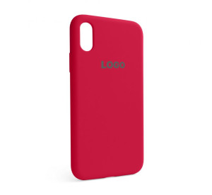 Чохол Full Silicone Case для Apple iPhone X, Xs rose red (37)