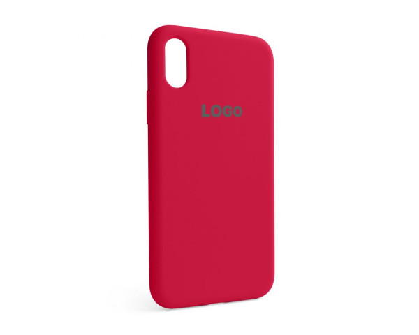 Чехол Full Silicone Case для Apple iPhone X, Xs rose red (37)