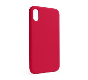 Чохол Full Silicone Case для Apple iPhone X, Xs rose red (37) (без логотипу)