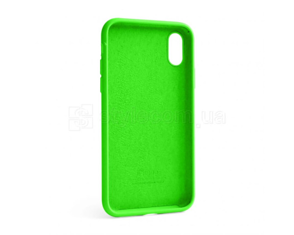 Чохол Full Silicone Case для Apple iPhone X, Xs shiny green (40)
