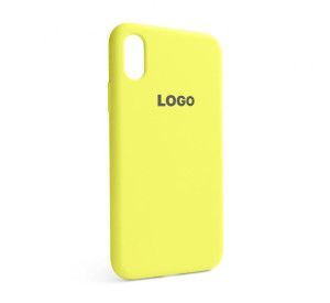 Чохол Full Silicone Case для Apple iPhone X, Xs flash lime (41)