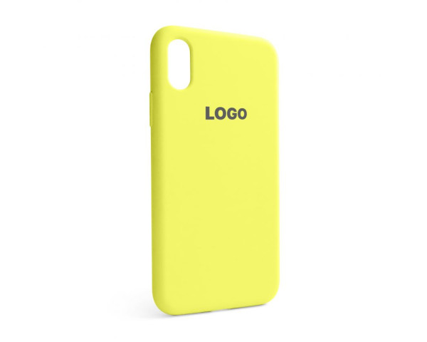 Чохол Full Silicone Case для Apple iPhone X, Xs flash lime (41)