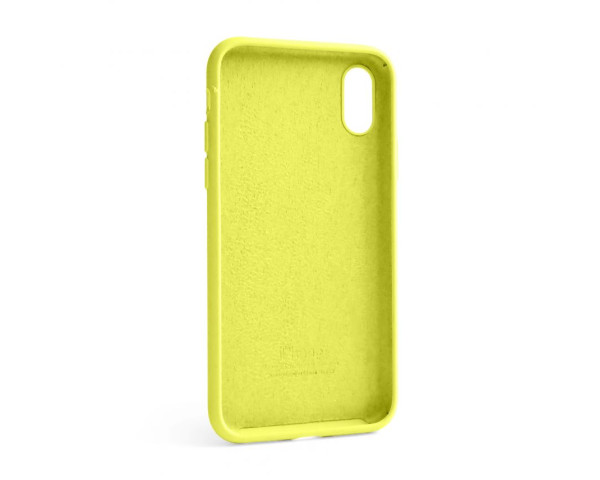 Чохол Full Silicone Case для Apple iPhone X, Xs flash lime (41) (без логотипу)