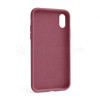 Чохол Full Silicone Case для Apple iPhone X, Xs maroon (42)