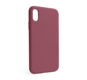 Чохол Full Silicone Case для Apple iPhone X, Xs maroon (42) (без логотипу)