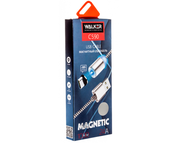 Кабель USB WALKER C590 Micro Magnetic black
