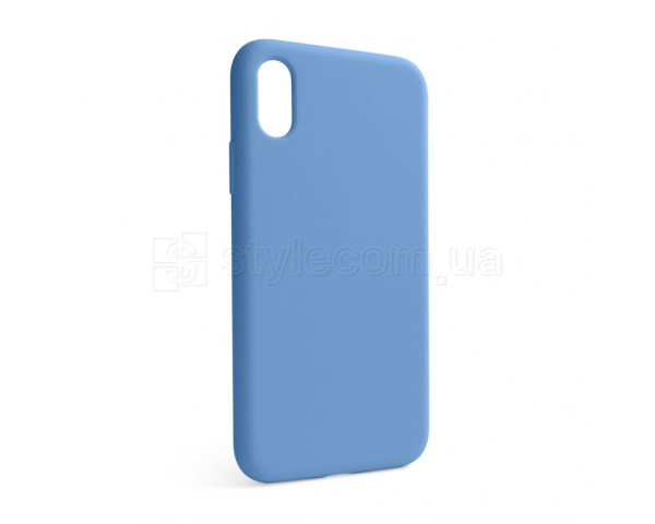 Чохол Full Silicone Case для Apple iPhone X, Xs cornflower (53) (без логотипу)