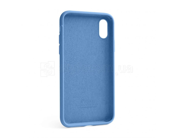 Чохол Full Silicone Case для Apple iPhone X, Xs cornflower (53) (без логотипу)