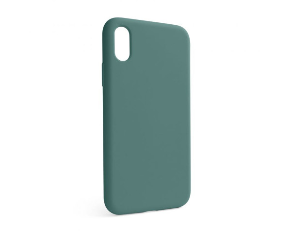 Чехол Full Silicone Case для Apple iPhone X, Xs pine green (55) (без логотипа)
