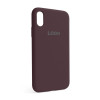 Чехол Full Silicone Case для Apple iPhone X, Xs plum (57)