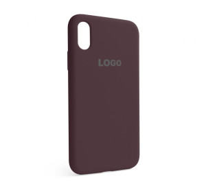 Чохол Full Silicone Case для Apple iPhone X, Xs plum (57)