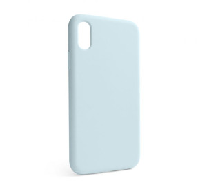 Чохол Full Silicone Case для Apple iPhone X, Xs sky blue (58) (без логотипу)