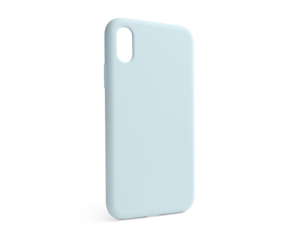 Чехол Full Silicone Case для Apple iPhone X, Xs sky blue (58) (без логотипа)