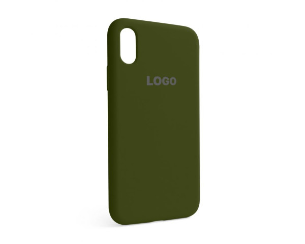 Чехол Full Silicone Case для Apple iPhone X, Xs forest green (63)