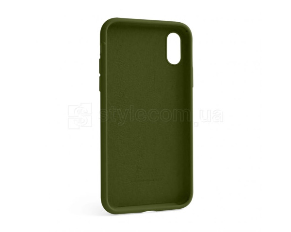 Чехол Full Silicone Case для Apple iPhone X, Xs forest green (63)