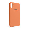 Чохол Full Silicone Case для Apple iPhone X, Xs new peach (66)