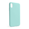 Чохол Full Silicone Case для Apple iPhone X, Xs new blue (67) (без логотипу)